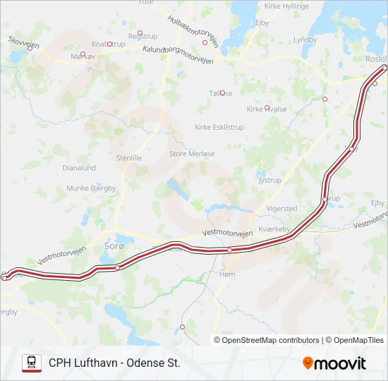 RE Train Line Map