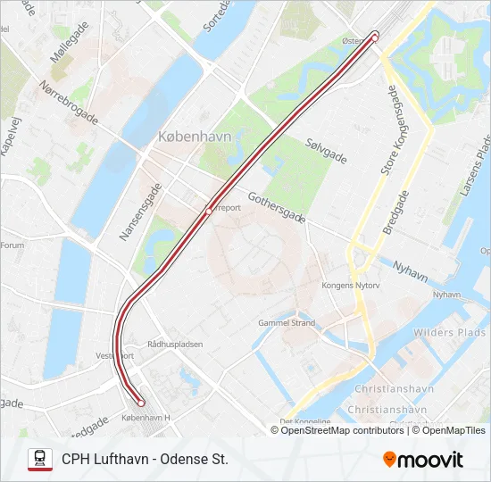 RE Train Line Map