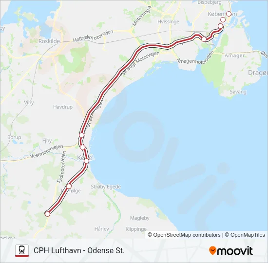 RE Train Line Map