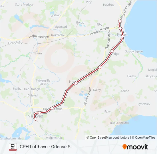 RE Train Line Map