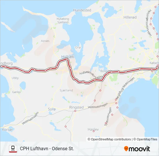 RE Train Line Map