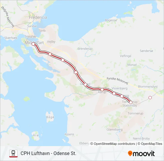RE Train Line Map