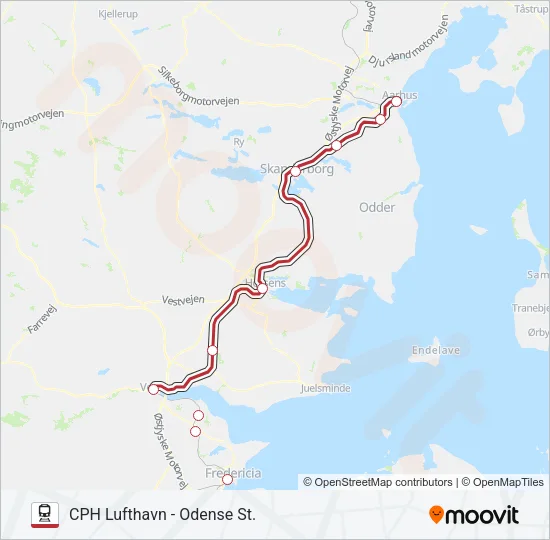 RE Train Line Map
