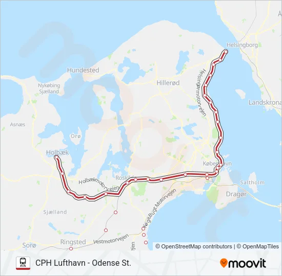 RE Train Line Map
