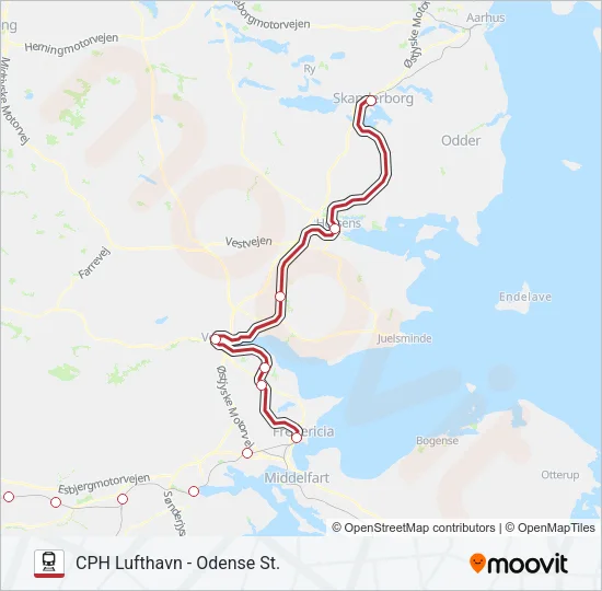 RE Train Line Map