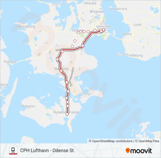 RE Train Line Map