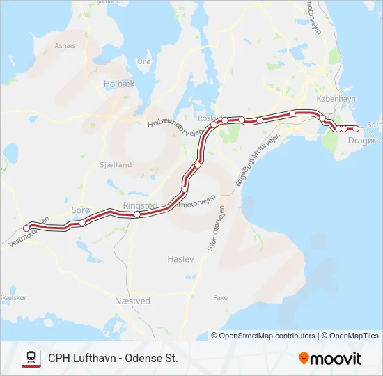 RE Train Line Map