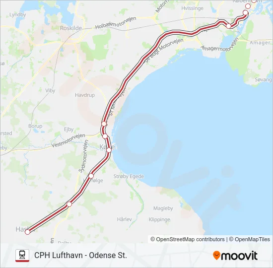 RE Train Line Map