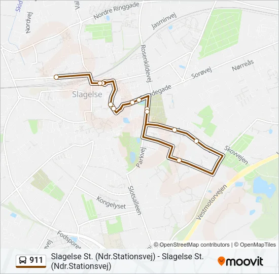 911 Bus Line Map
