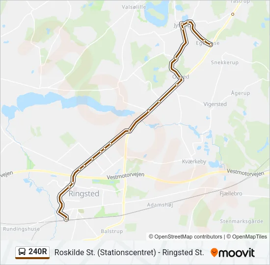 240R Bus Line Map