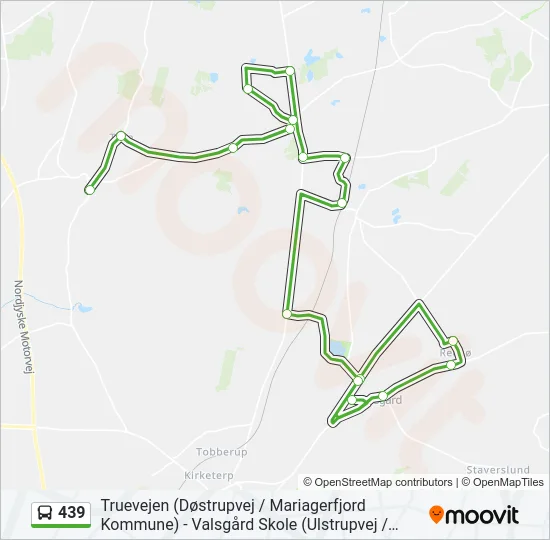 439 Bus Line Map