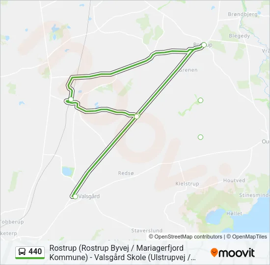 440 Bus Line Map