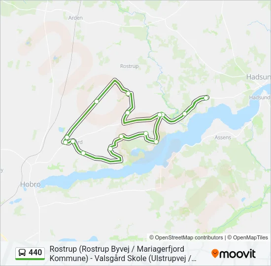 440 Bus Line Map