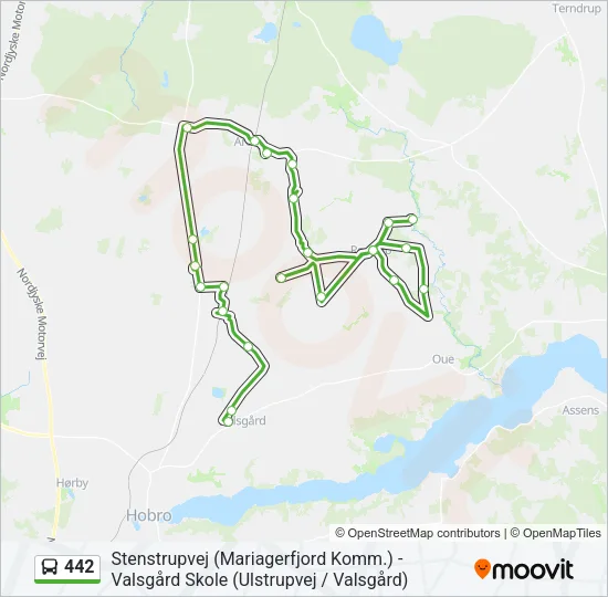 442 Bus Line Map