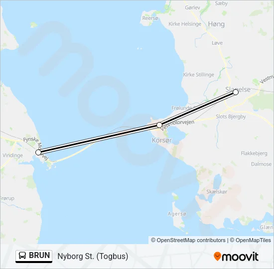 BRUN Bus Line Map