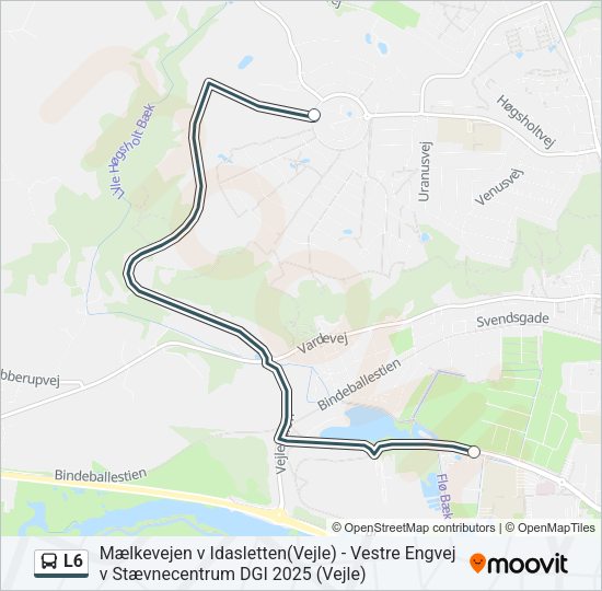 L6 Bus Line Map