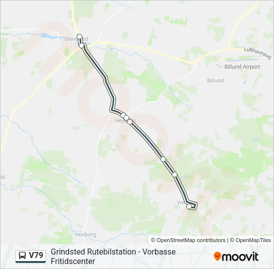 V79 Bus Line Map