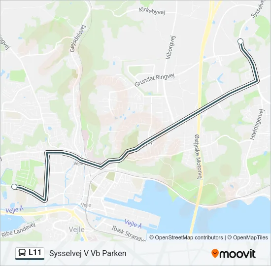 L11 Bus Line Map