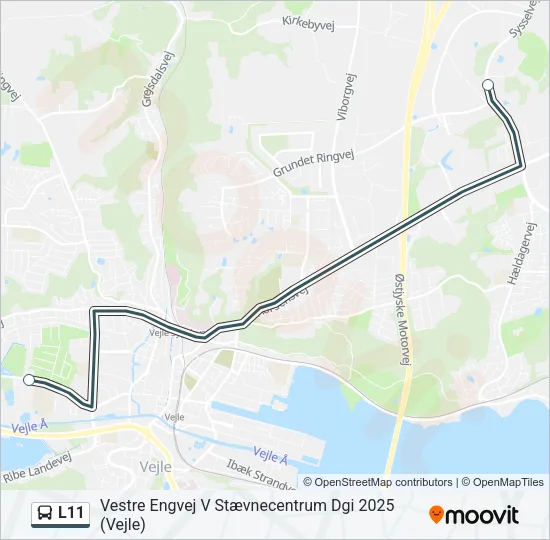L11 Bus Line Map