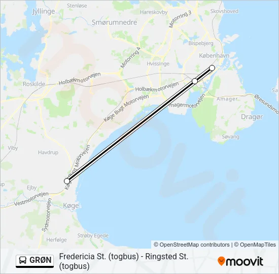 GRØN Bus Line Map