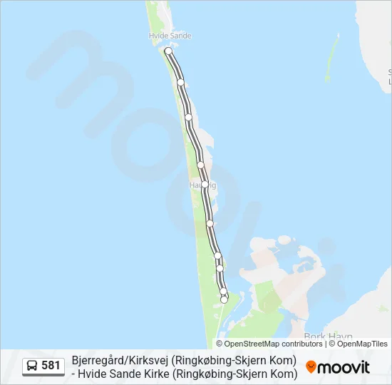 581 Bus Line Map