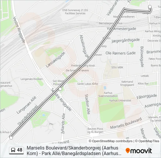 48 Bus Line Map