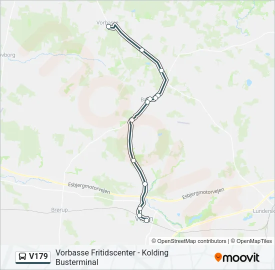 V179 Bus Line Map