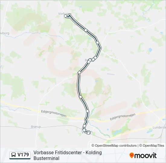 V179 Bus Line Map