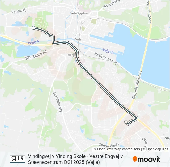 L9 Bus Line Map