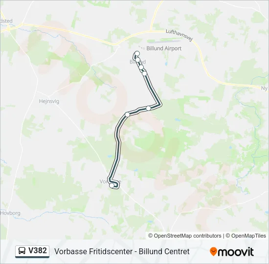 V382 Bus Line Map