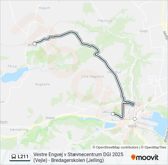 L211 Bus Line Map