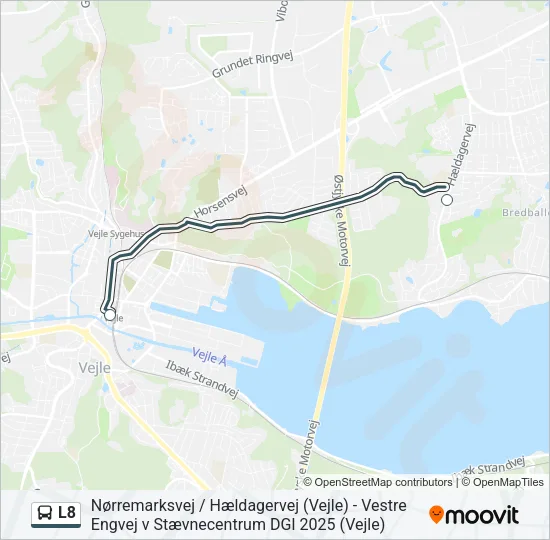 L8 Bus Line Map
