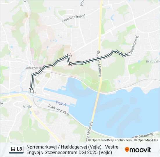 L8 Bus Line Map