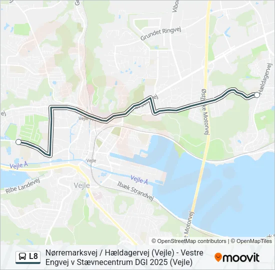 L8 Bus Line Map