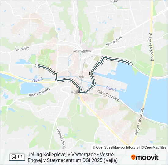 L1 Bus Line Map