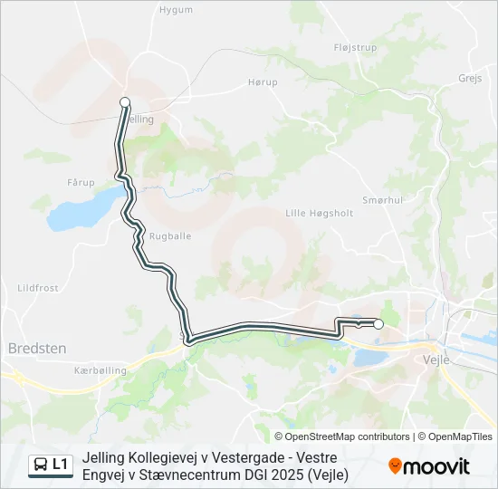 L1 Bus Line Map