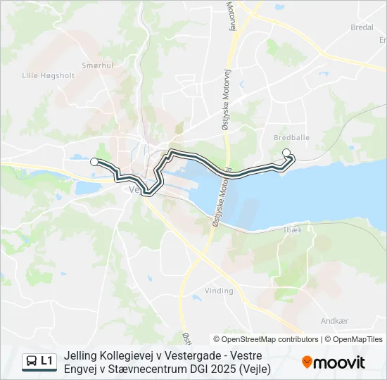 L1 Bus Line Map