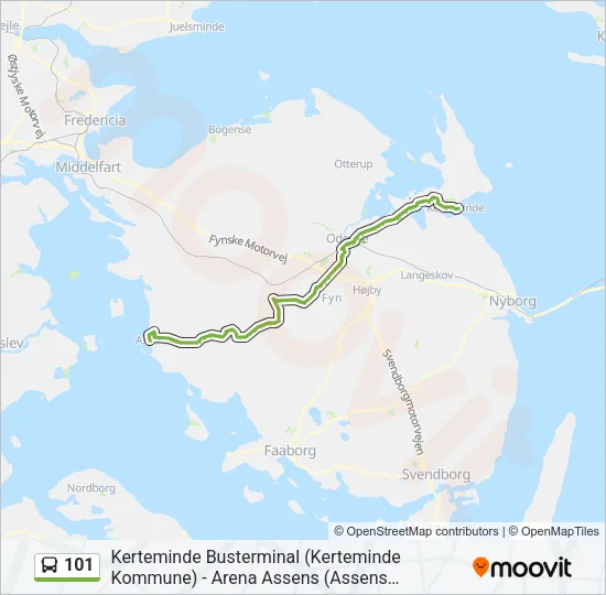101 Bus Line Map