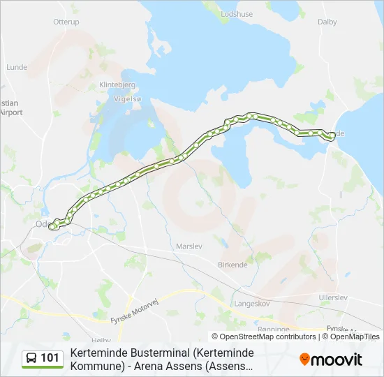 101 Bus Line Map