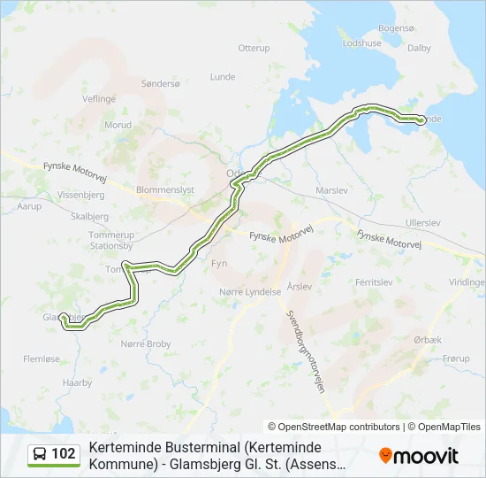 102 Bus Line Map