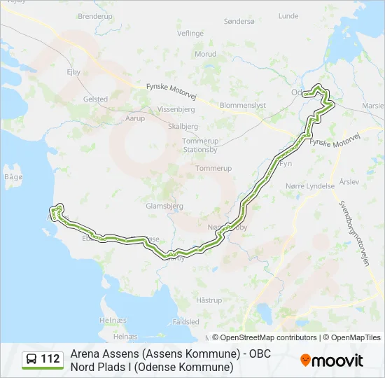 112 Bus Line Map
