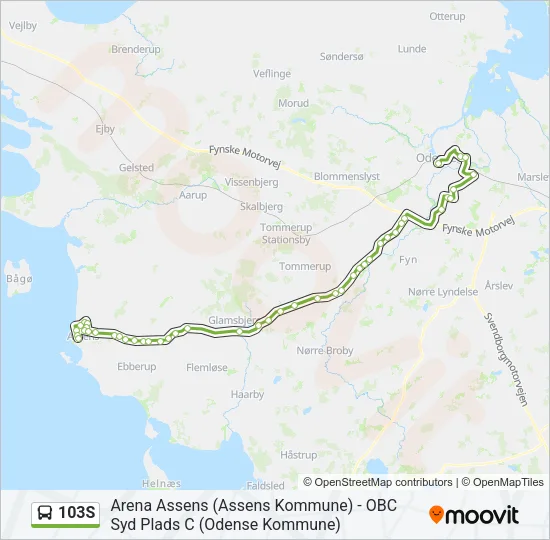 103S Bus Line Map