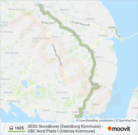 162S Bus Line Map