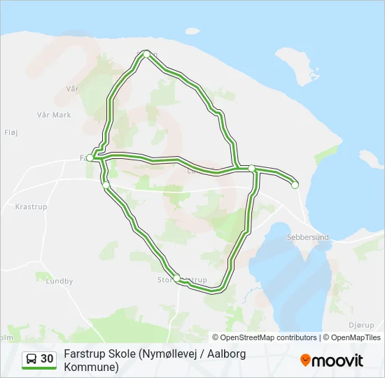 30 Bus Line Map
