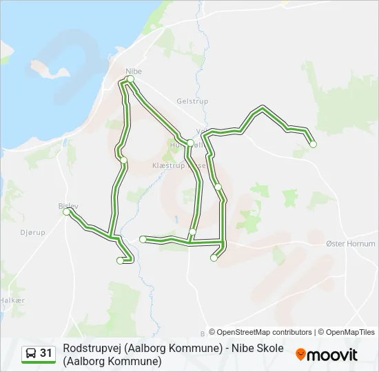 31 Bus Line Map