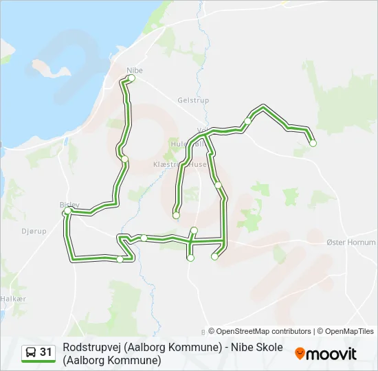 31 Bus Line Map