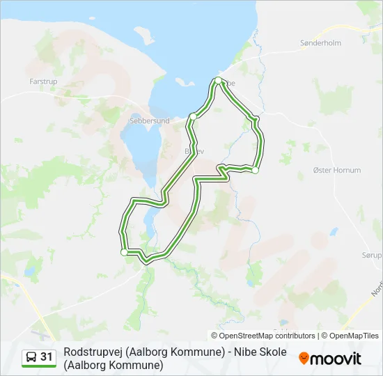 31 Bus Line Map