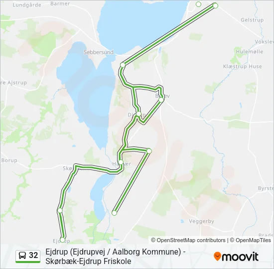 32 Bus Line Map