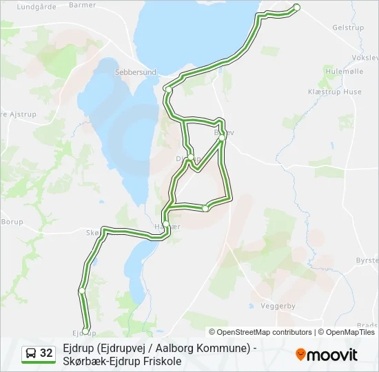 32 Bus Line Map