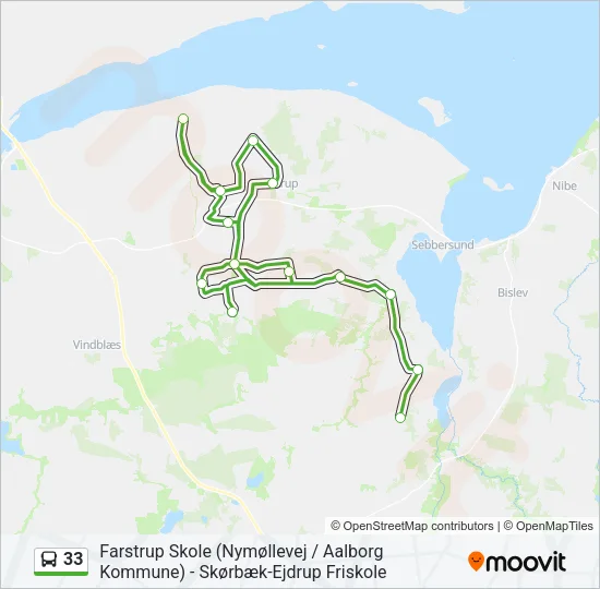 33 Bus Line Map